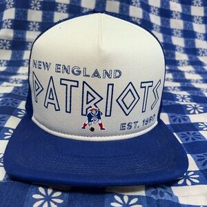 New Era New England Patriots Blue and White Cap Men’s